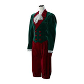 18th Century Rococo Nobleman Costume - Green & Red Duke Ensemble for Men | Medieval Cosplay by Halloweez - Halloweez
